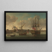 Start in Deptford - John Cleveley l'Ancien — gerahmtes Bild an der Wand