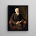 Portrait von George Bernard Shaw 1856-1950 Dramatiker - John Collier — gerahmtes Bild an der Wand