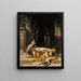 Die Tod von Kleopatra - John Collier — gerahmtes Bild an der Wand