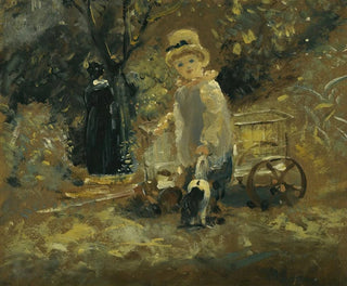 Ein Junge mit einem Spielzeugwagen - John Constable — Ansicht des Kunstwerks