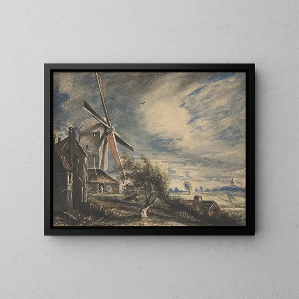 Ein Mühle bei Colchester - John Constable — gerahmtes Bild an der Wand