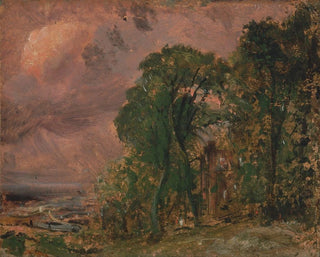 Ein Blick auf Hampstead bei Gewitterwetter - John Constable — Ansicht des Kunstwerks