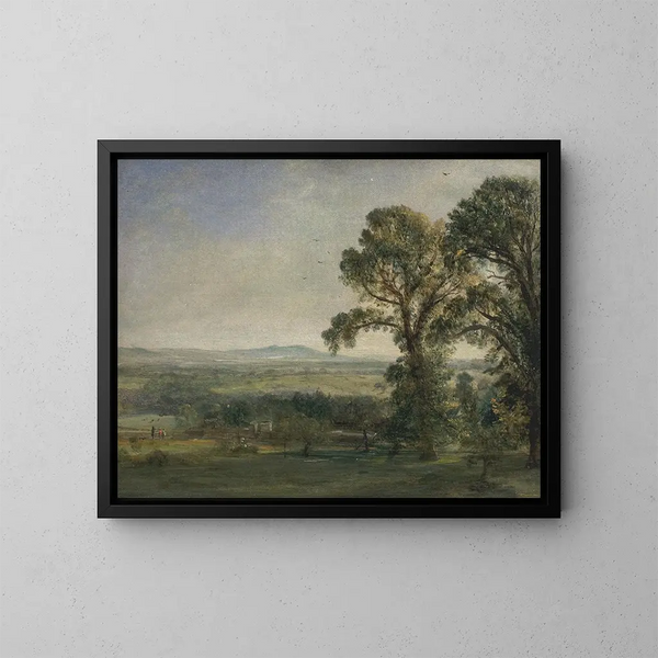 Bardon Hill, Coleorton Hall - John Constable — gerahmtes Bild an der Wand