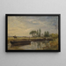 Barge sous l'écluse de Flatford - John Constable — gerahmtes Bild an der Wand