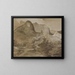Rocher du château, Borrowdale - John Constable — gerahmtes Bild an der Wand