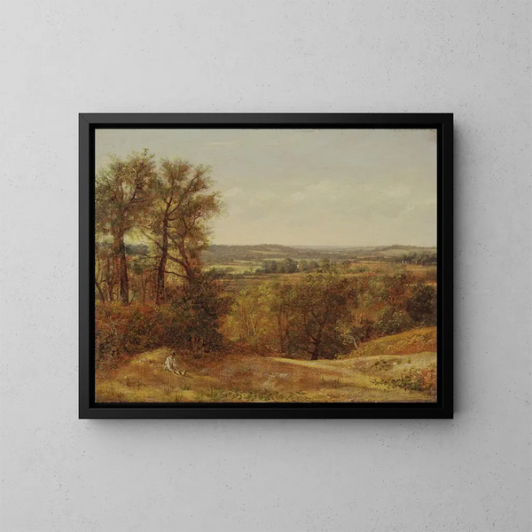 Vallée de Dedham - John Constable — gerahmtes Bild an der Wand