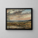 Hampstead Heath mit Teich und Badegästen - John Constable — gerahmtes Bild an der Wand
