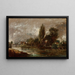 Pont de Harnham, Salisbury - John Constable — gerahmtes Bild an der Wand