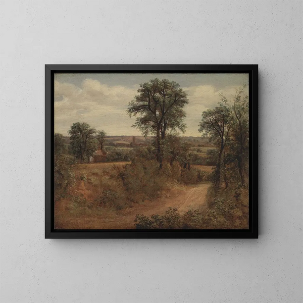 Allée près de Dedham - John Constable — gerahmtes Bild an der Wand