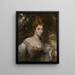 Portrait von Elizabeth Lady Croft - John Constable — gerahmtes Bild an der Wand