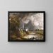 Die Kathedrale von Salisbury von den Wiesen aus - John Constable — gerahmtes Bild an der Wand