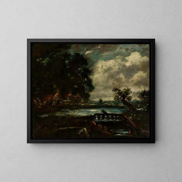 Studie für Das Pferd, das springt - John Constable — gerahmtes Bild an der Wand