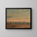 Sommerlandschaft am Abend - John Constable — gerahmtes Bild an der Wand