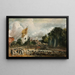 Die Feier in East Bergholt des Friedens von 1814, der in Paris zwischen Frankreich und den alliierten Mächten geschlossen wurde - John Constable — gerahmtes Bild an der Wand
