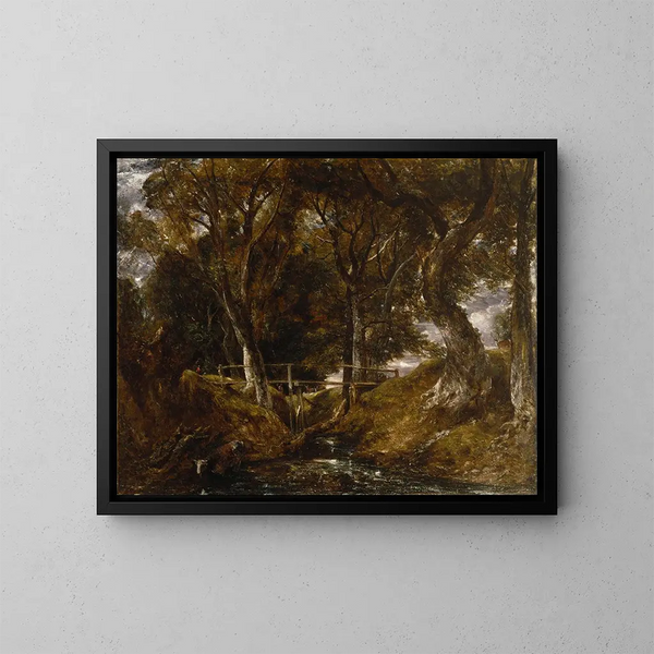 Das Tal in Helmingham Park - John Constable — gerahmtes Bild an der Wand