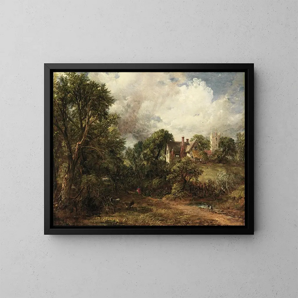 Die Farm von Glebe - John Constable — gerahmtes Bild an der Wand