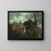 Der Bosquet oder das Haus der Amiraux in Hampstead - John Constable — gerahmtes Bild an der Wand
