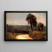Der Weg von East Bergholt nach Flatford - John Constable — gerahmtes Bild an der Wand