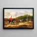 Vue Halloo - John Dalby — gerahmtes Bild an der Wand
