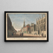 Ansicht eines Teils der Sainte-Marie-Kirche, an der Kirche Toussaints, b der Kanal, c die Carfax-Kirche, d an der Universität Oxford - John Donowell — gerahmtes Bild an der Wand
