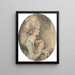 Portrait von Mlle Dehany Hall 1759-1822 und ihrem Neffen Charles Lawrence 1776-1853 - John Downman — gerahmtes Bild an der Wand