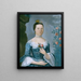 Susannah oder Mary Bontecou - John Durand — gerahmtes Bild an der Wand