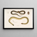 Penang Hypserina Hypserina Hardwickii 2. Meeresschlange von Hardwick, Lapemis Hardwickii - John Edward Gray — gerahmtes Bild an der Wand