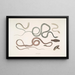 eines Schlangen-Gemäldes mit seitlichen Streifen, Dendrophis lateralis 2. Rötliche Dipsas, Dipsus Dipsas rubescens - John Edward Gray — gerahmtes Bild an der Wand