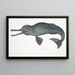 Plataniste du Gange Platanista gangetica - John Edward Gray — gerahmtes Bild an der Wand