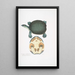 Trionyx valvulaire Emyda punctata Trionyx granosus - John Edward Gray — gerahmtes Bild an der Wand
