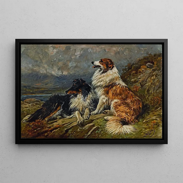 Colleys sur la lande - John Emms — gerahmtes Bild an der Wand