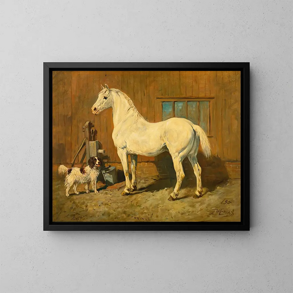 Prince et tir - John Emms — gerahmtes Bild an der Wand