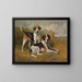 Zwei Hunde in Ruhe - John Emms — gerahmtes Bild an der Wand