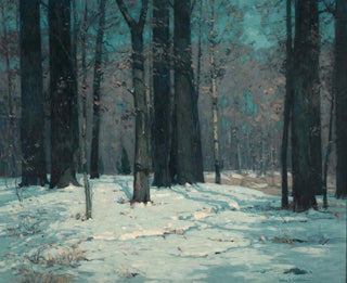 Holz-Gemälde im Winter - John Fabian Carlson — Ansicht des Kunstwerks