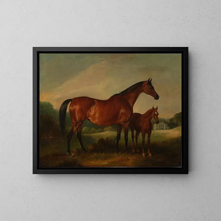 John Ferneley - Beeswing  Foal with Old Fort Beyond.webp