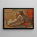 Ein laufender Hund und ein lockiger Collie auf einem Jagdeinwand - John Frederick Herring der Ältere — gerahmtes Bild an der Wand
