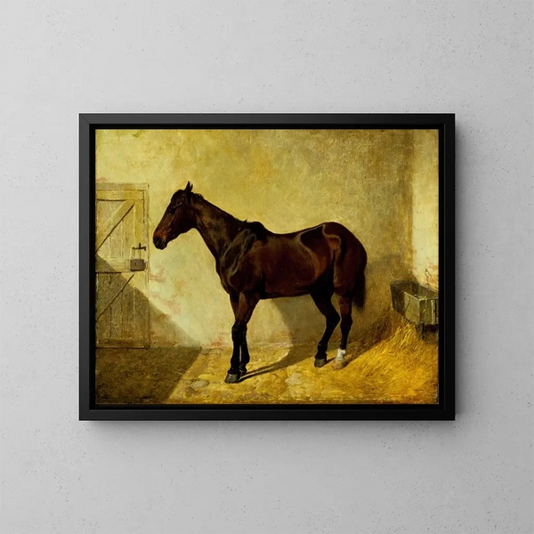 Pferd - John Frederick Herring l'Ancien — gerahmtes Bild an der Wand