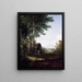 Vue lointaine de la montagne Mansfield, Vermont - John Frederick Kensett — gerahmtes Bild an der Wand