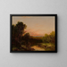Sonnenuntergang über den Catskills - John Frederick Kensett — gerahmtes Bild an der Wand