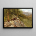 Landschaft des Westens - John Frederick Kensett — gerahmtes Bild an der Wand