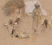 Ein Beduinenlager bei Gebel Tor in der Wüste Sinai - John Frederick Lewis — Ansicht des Kunstwerks