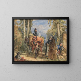 John Frederick Lewis - A road near Seville Spain.webp