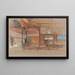 Innenansicht eines orientalischen Hauses - John Frederick Lewis — gerahmtes Bild an der Wand