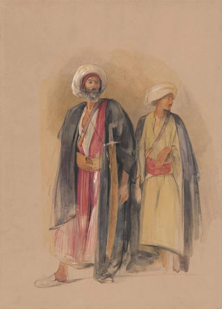 John Frederick Lewis - Sheik Hussein Of Gebel Tor And His Son.webp