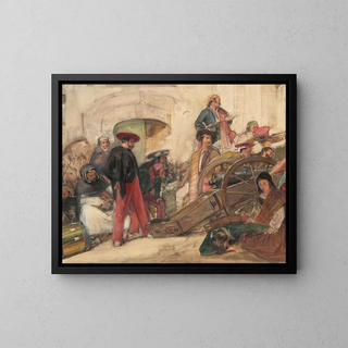John Frederick Lewis - Spanish Battle Scene The Proclamation of Don Carlos.webp