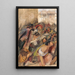 Studie für die Verkündung von Don Carlos - John Frederick Lewis — gerahmtes Bild an der Wand