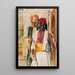Der Pfeifenraucher - John Frederick Lewis — gerahmtes Bild an der Wand