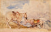 Zwei Pferde - John Frederick Lewis — Ansicht des Kunstwerks