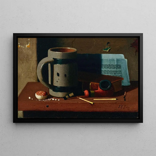 John Frederick Peto - Tankard Pipe Matches and Biscuit.webp