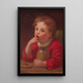 Die Finger vor den Gabeln - John George Brown — gerahmtes Bild an der Wand